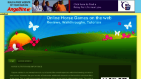 What Onlinehorsegames.angelfire.com website looked like in 2017 (6 years ago)