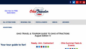What Ohiotraveler.com website looked like in 2017 (6 years ago)