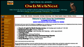 What Owlswebnest.com website looked like in 2017 (6 years ago)