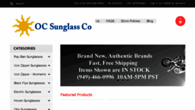 What Ocsunglassco.com website looked like in 2017 (6 years ago)