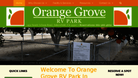What Orangegrovervpark.com website looked like in 2017 (6 years ago)