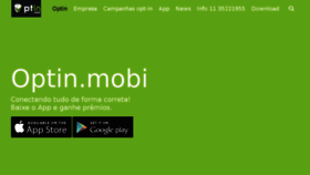 What Optin.mobi website looked like in 2017 (6 years ago)