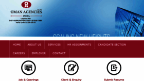 What Omanagencies.com website looked like in 2017 (6 years ago)