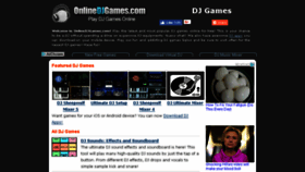 What Onlinedjgames.com website looked like in 2017 (6 years ago)