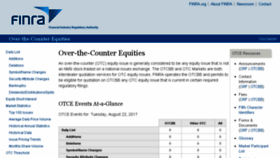 What Otce.finra.org website looked like in 2017 (6 years ago)