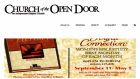 What Opendoorchurch.org website looked like in 2017 (6 years ago)