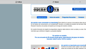 What Opineya.com website looked like in 2017 (6 years ago)