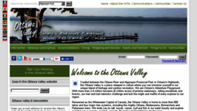 What Ottawavalley.travel website looked like in 2017 (6 years ago)
