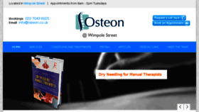 What Osteon.co.uk website looked like in 2017 (6 years ago)