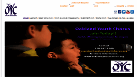 What Oaklandyouthchorus.org website looked like in 2017 (6 years ago)
