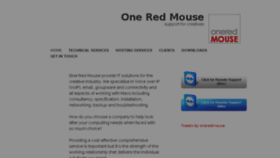 What Oneredmouse.com website looked like in 2017 (6 years ago)
