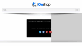 What Onshop.de website looked like in 2017 (6 years ago)
