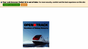 What Opentrack.ch website looked like in 2017 (6 years ago)
