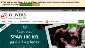 What Olivers.dk website looked like in 2017 (6 years ago)