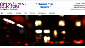 What Owensstevens.org.uk website looked like in 2017 (6 years ago)
