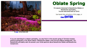 What Oblatespring.com website looked like in 2017 (6 years ago)