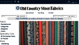 What Oldcountrystorefabrics.com website looked like in 2017 (6 years ago)
