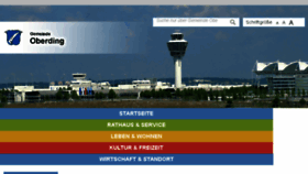 What Oberding.de website looked like in 2017 (8 years ago)