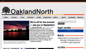 What Oaklandnorth.net website looked like in 2017 (6 years ago)