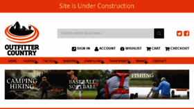 What Outfittercountry.com website looked like in 2017 (6 years ago)