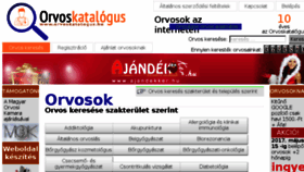 What Orvoskatalogus.hu website looked like in 2017 (6 years ago)