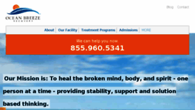 What Oceanbreezerecovery.org website looked like in 2017 (6 years ago)