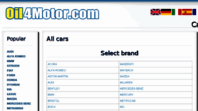 What Oil4motor.com website looked like in 2017 (6 years ago)