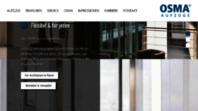 What Osma-aufzuege.de website looked like in 2017 (6 years ago)