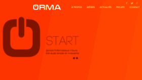 What Orma.fr website looked like in 2017 (6 years ago)
