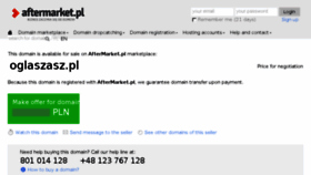 What Oglaszasz.pl website looked like in 2017 (6 years ago)