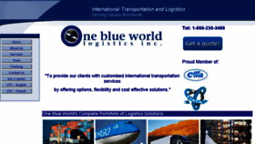 What Oneblueworld.ca website looked like in 2017 (6 years ago)