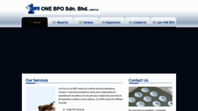What Onebpo.com.my website looked like in 2017 (7 years ago)