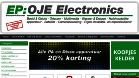What Oje.nl website looked like in 2017 (6 years ago)