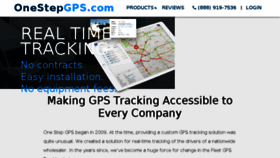 What Onestepgps.com website looked like in 2017 (8 years ago)