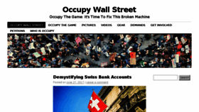 What Occupythegame.com website looked like in 2017 (6 years ago)