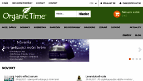 What Organictime.cz website looked like in 2017 (6 years ago)