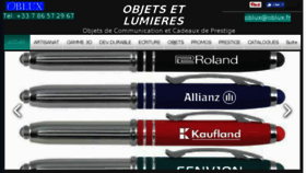 What Objetsetlumieres.fr website looked like in 2017 (6 years ago)