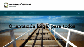 What Orientacionlegalparatodos.com website looked like in 2017 (6 years ago)
