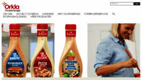What Orklafoods.no website looked like in 2017 (6 years ago)