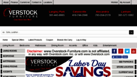 What Overstock-furniture.com website looked like in 2017 (6 years ago)