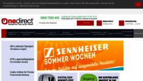 What Onedirect.de website looked like in 2017 (6 years ago)