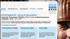 What Opus-personal.ch website looked like in 2017 (6 years ago)