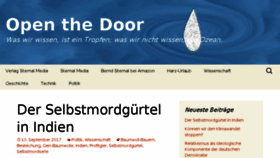 What Open-the-door.com website looked like in 2017 (6 years ago)