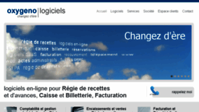 What Oxygeno.fr website looked like in 2017 (6 years ago)