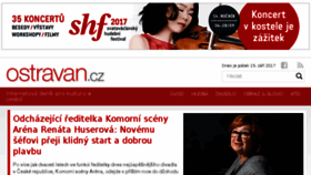 What Ostravan.cz website looked like in 2017 (6 years ago)