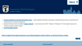 What Oberboihingen.de website looked like in 2017 (6 years ago)