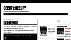 What Occupy-occupy.de website looked like in 2017 (6 years ago)
