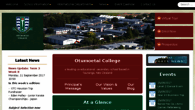 What Otc.school.nz website looked like in 2017 (6 years ago)
