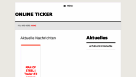 What Online-ticker.com website looked like in 2017 (6 years ago)