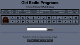 What Oldradioprograms.us website looked like in 2017 (6 years ago)